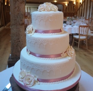 3 Tier #Lego and Lace double sided Wedding Cake Sudbury Suffolk, Bury St Edmunds Wedding Cakes, Annes Cakes For All Occasions